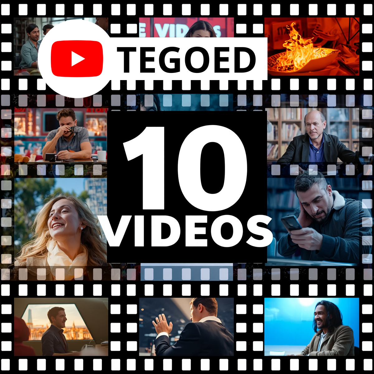 10 video’s tegoed