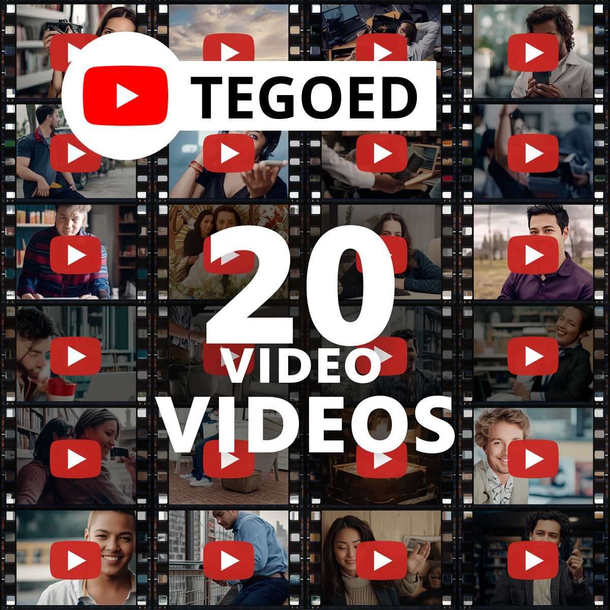 20 video’s tegoed